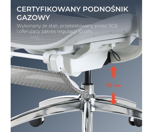 Sihoo DORO C300 Pro Mesh biały - 1542249 - zdjęcie 15